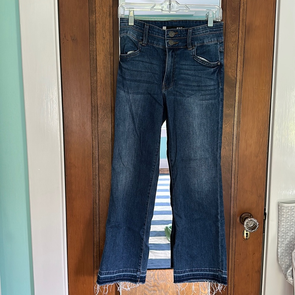 KUT Kelsey High Rise Flair Jeans. Size 2